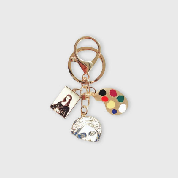 Mona Lisa Art Keychain